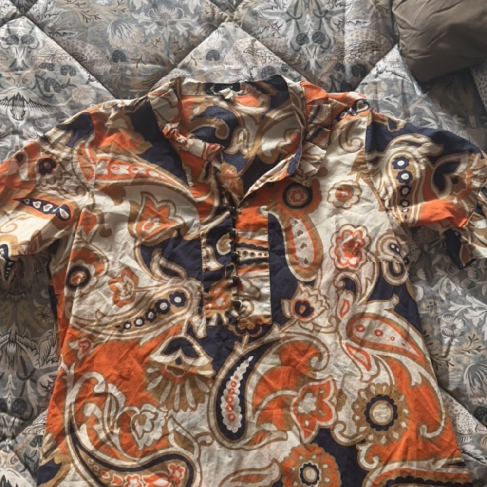 JCREW | Women’s Sz 10| Paisley Shirt~ VINTAGE - Picture 2 of 3